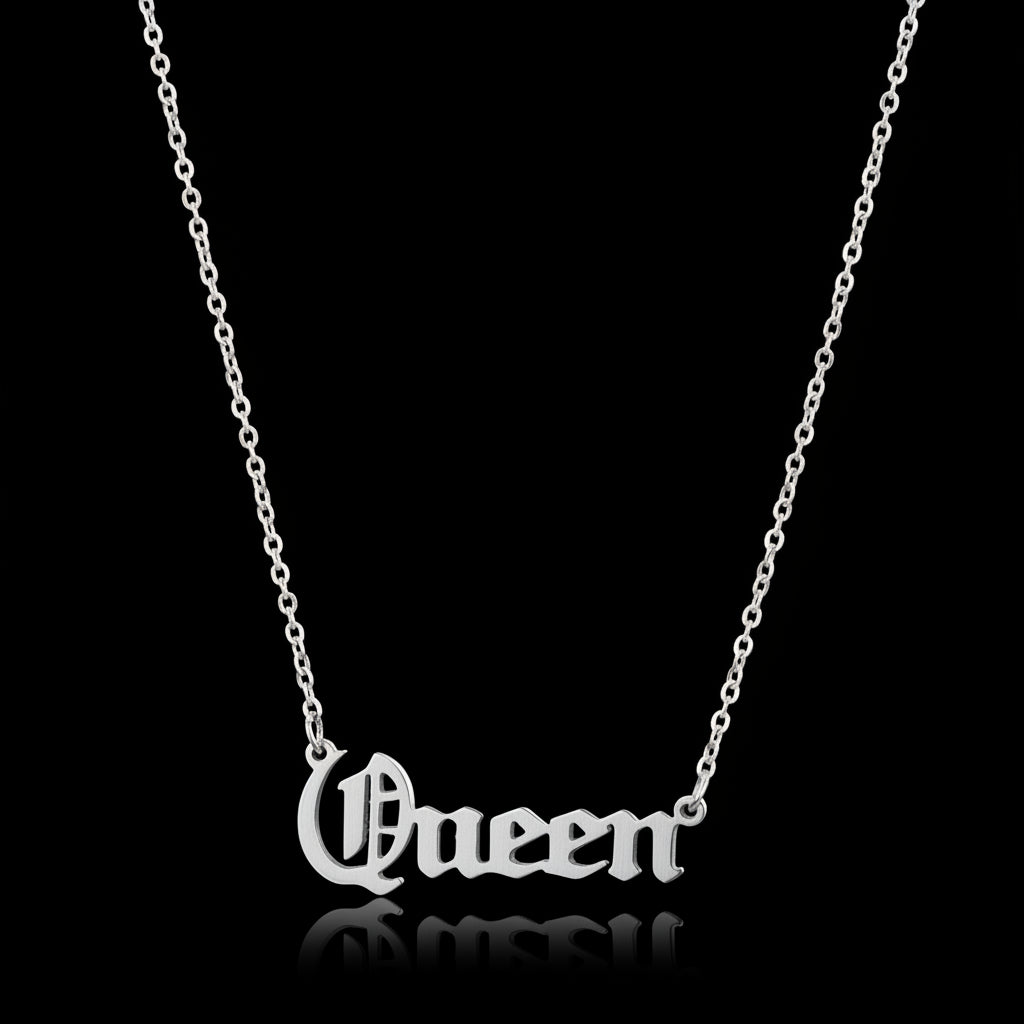 English Pendant Letter Collarbone Necklace