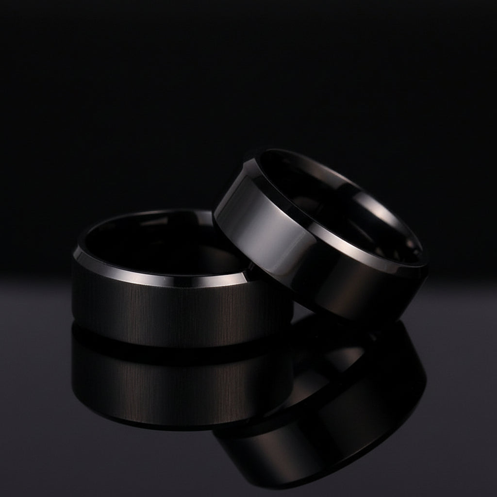 Double Beveled Men's Ring