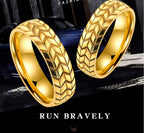 Personalized Tire Titanium Steel Men's Ring