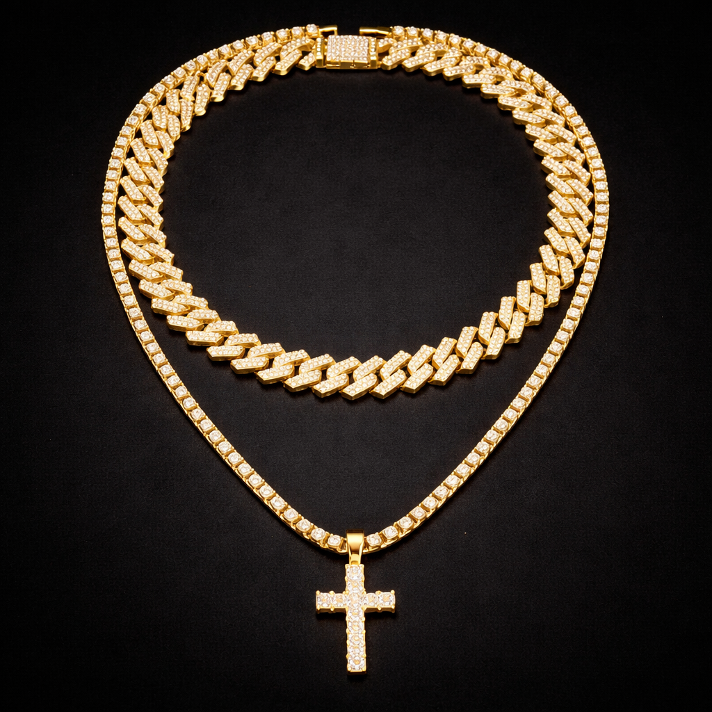 Miami Cuban Iced Out Chain