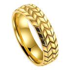 Personalized Tire Titanium Steel Men's Ring