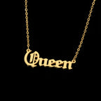 English Pendant Letter Collarbone Necklace